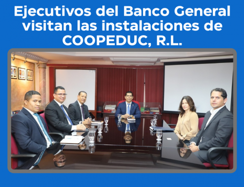 Ejecutivos del Banco General visitan las instalaciones de COOPEDUC, R.L.